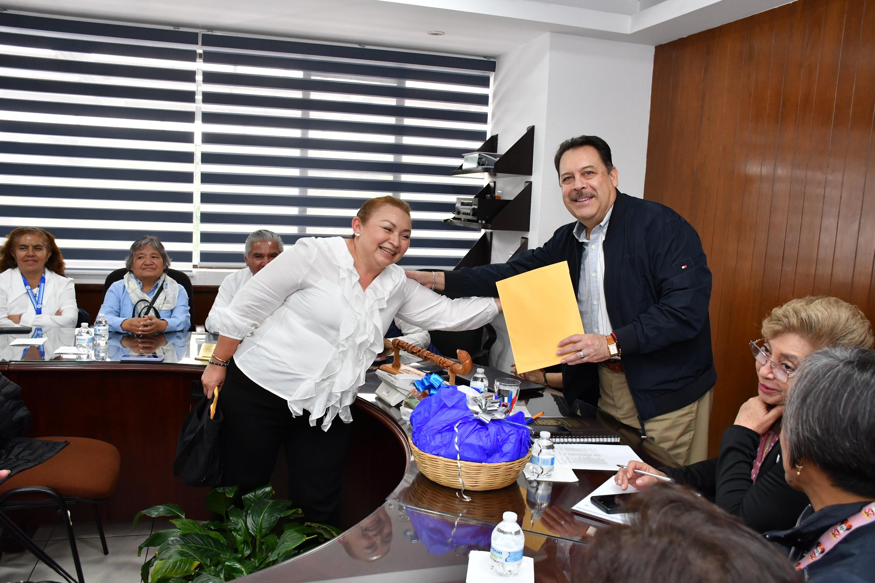 Audiencia con compañeros del estado de Tlaxcala
